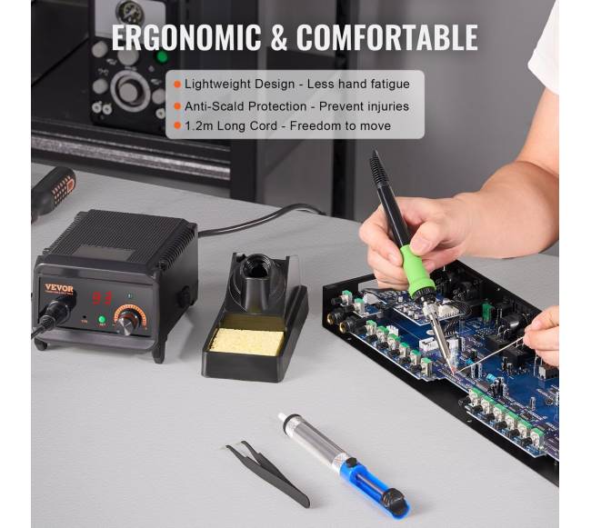 Lituoklio stotis, 75W LCD ekranas2