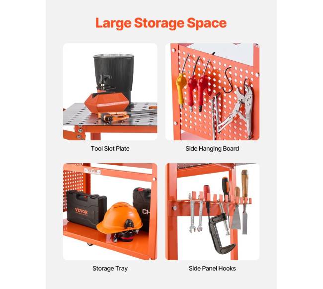 Suvirinimo stalas 1016 x 609 mm 363 kg talpos2