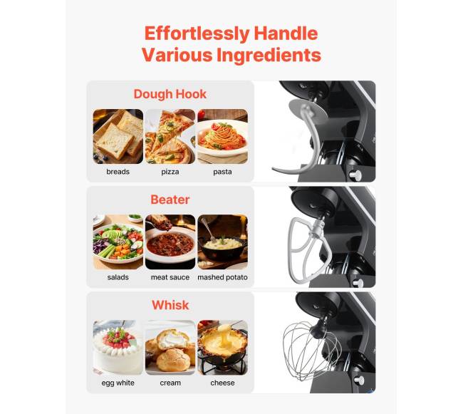 Virtuvinis maišytuvas 7.84 L 1400W 6 greičiai1