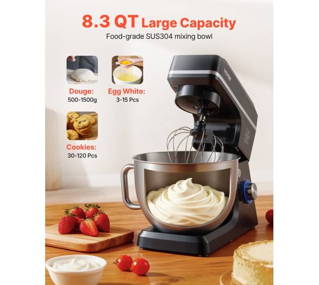 Virtuvinis maišytuvas 7.84 L 1400W 6 greičiai4