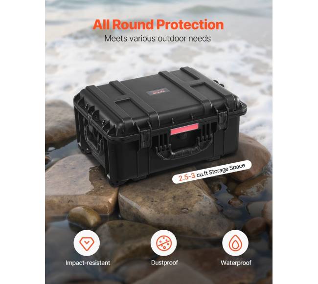 2.5 kubinių pėdų atsparus orams lagaminas su ratukais ir rankena1