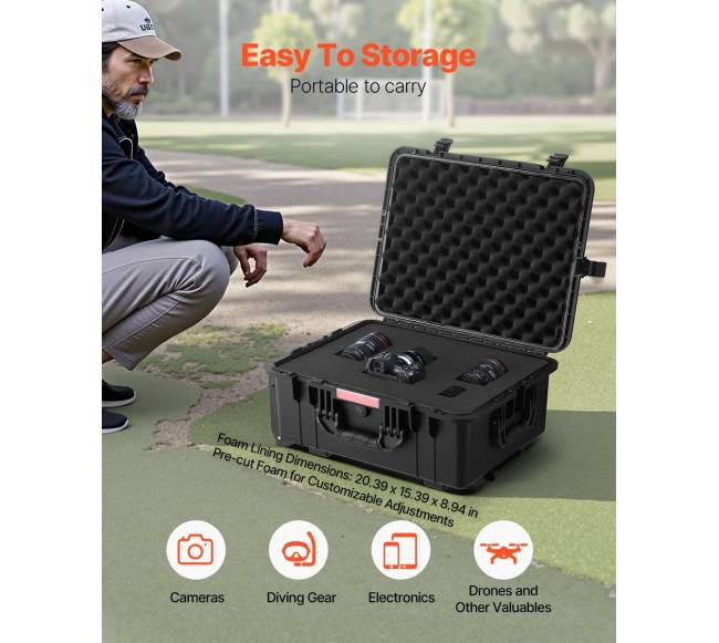 2.5 kubinių pėdų atsparus orams lagaminas su ratukais ir rankena2