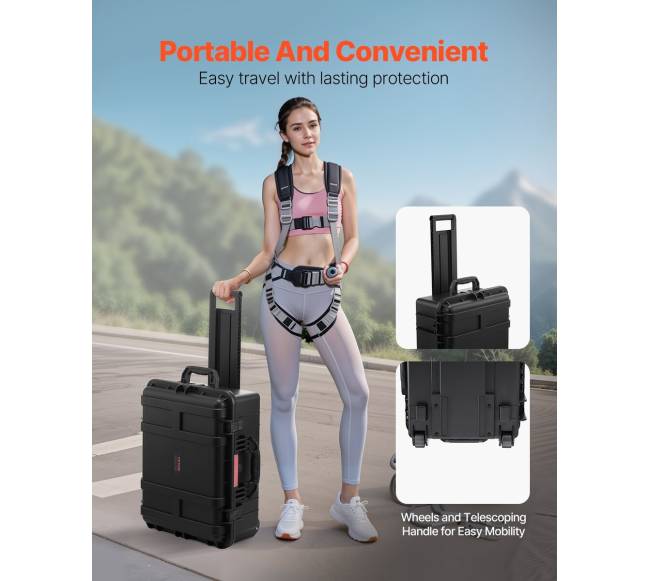 2.5 kubinių pėdų atsparus orams lagaminas su ratukais ir rankena5