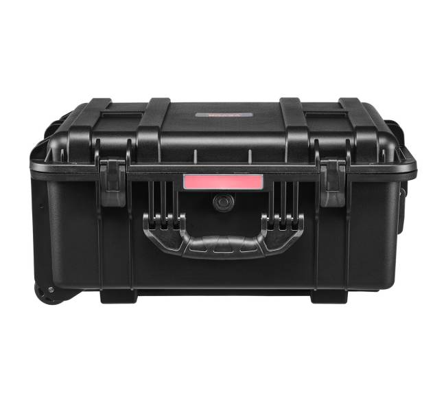 2.5 kubinių pėdų atsparus orams lagaminas su ratukais ir rankena10