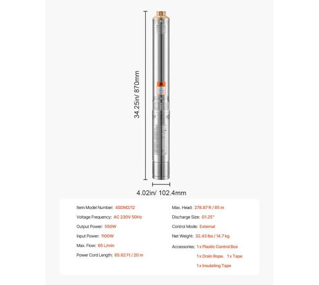 Įgilinamas nerūdijančio plieno vandens siurblys6