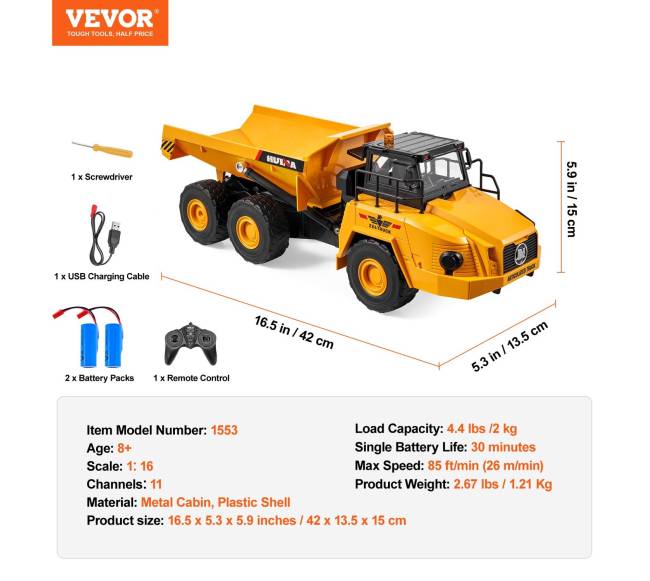 Nuotolinio valdymo savivartis 1:16 žaislas6