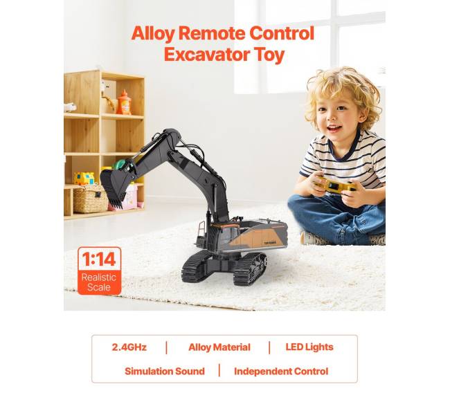 Nuotolinio valdymo ekskavatoriaus žaislas 22 kanalai 1:141