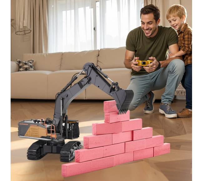 Nuotolinio valdymo ekskavatoriaus žaislas 22 kanalai 1:147