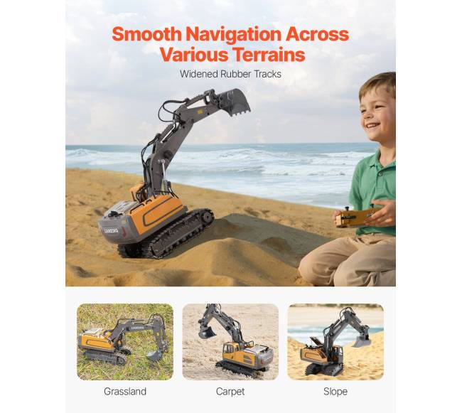 Nuotoliniu būdu valdomas ekskavatoriaus žaislas4