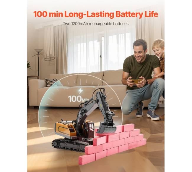 Nuotoliniu būdu valdomas ekskavatoriaus žaislas5