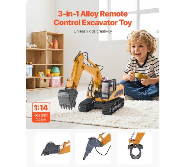 Nuotolinio valdymo ekskavatorius 15 kanalų 1:141