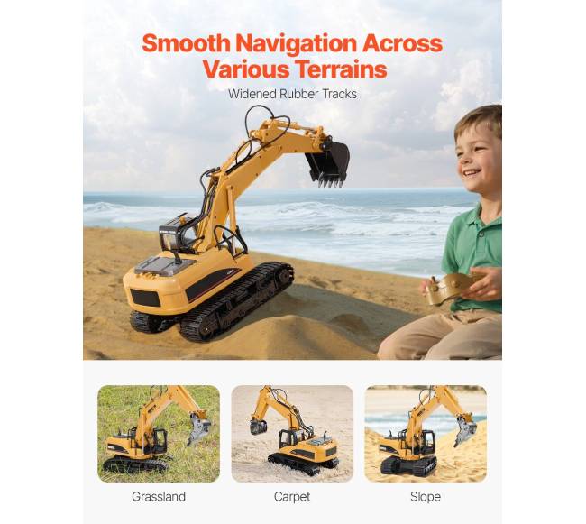 Nuotolinio valdymo ekskavatorius 15 kanalų 1:144