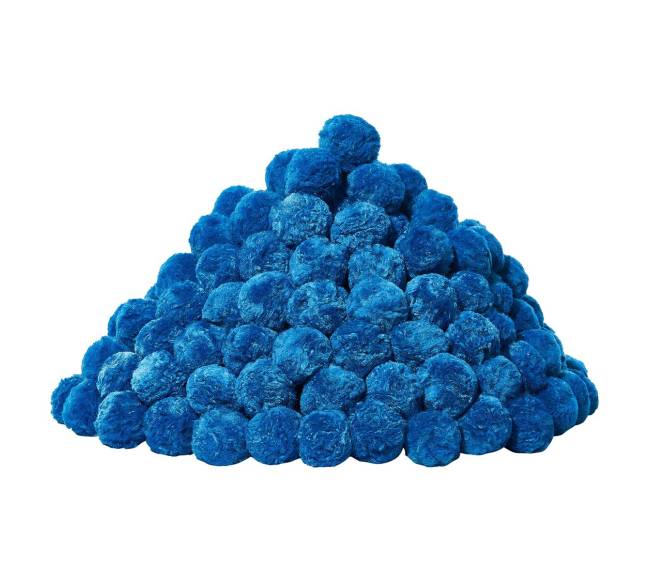 Mėlynos daugkartinės baseino filtro kamuoliukai0