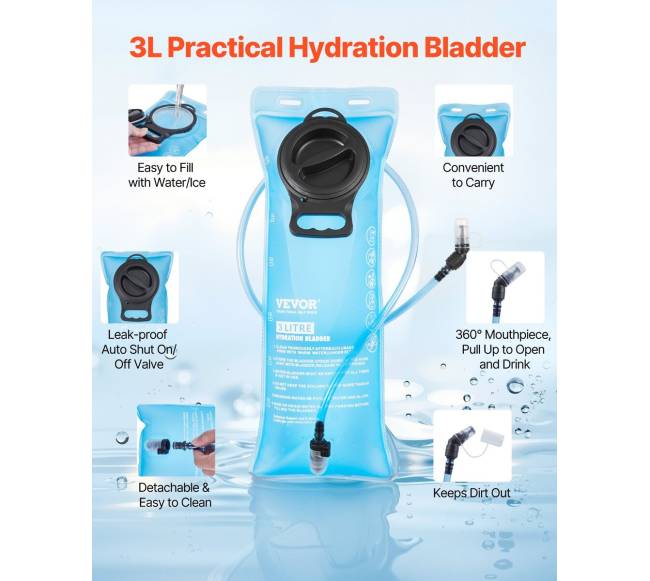 hidratacijos kuprinė 3L vandens pūslė1