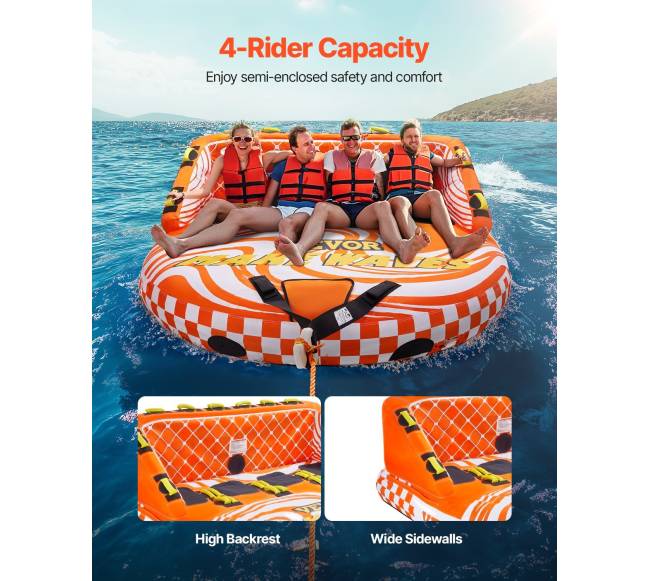 Pripučiamas traukiamas plaustas 1-4 keleiviams1