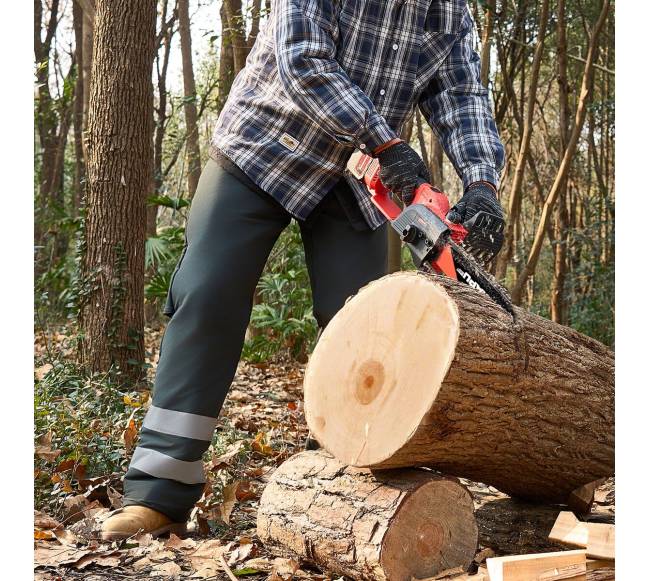 Apsauginės grandininių pjūklų kelnės 104 cm, mažos7