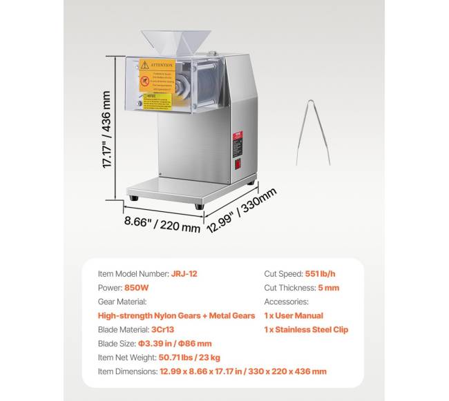 Elektrinė mėsos pjaustyklė 850W6