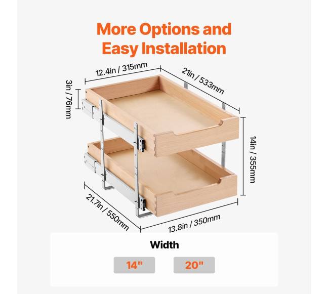 Dvivietė ištraukimo spintelė švelniu uždarymu6