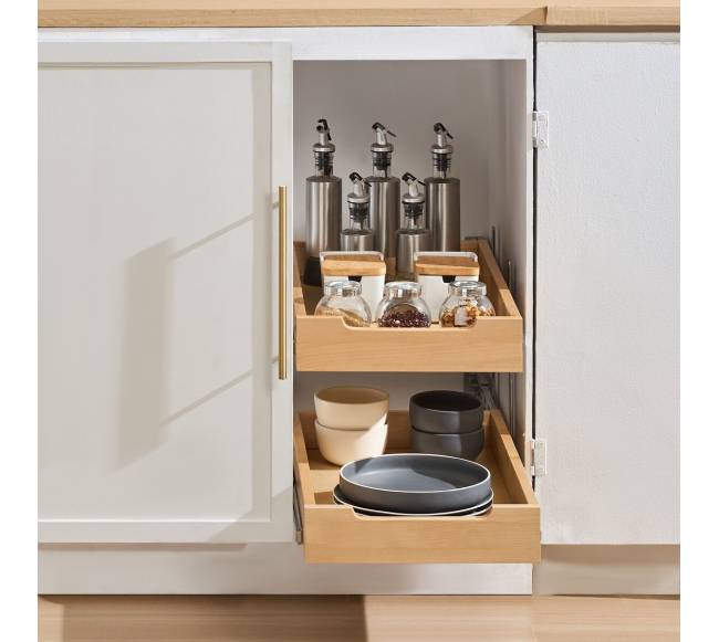 Dvivietė ištraukimo spintelė švelniu uždarymu7