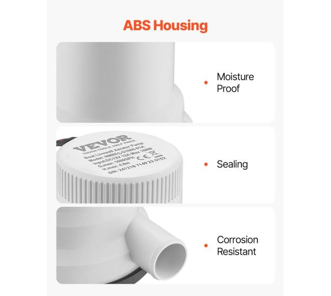 12V laivų aeracijos pompa su 2 įvadais4