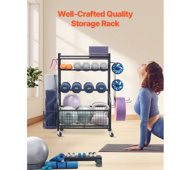 Sporto įrangos laikiklis ir jogos kilimėlio stovas2