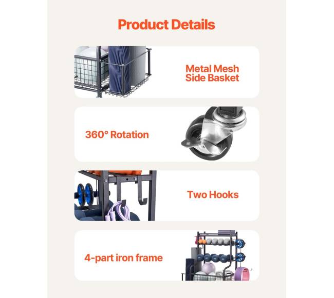 Sporto įrangos laikiklis ir jogos kilimėlio stovas3