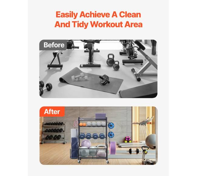 Sporto įrangos laikiklis ir jogos kilimėlio stovas4