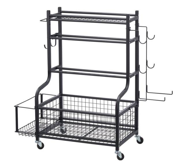 Sporto įrangos laikiklis ir jogos kilimėlio stovas8