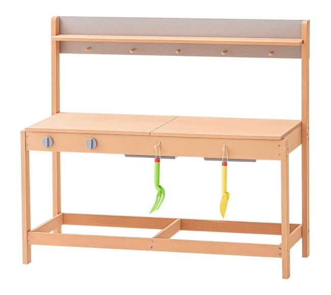 Vaikų lauko medinė virtuvėlė0