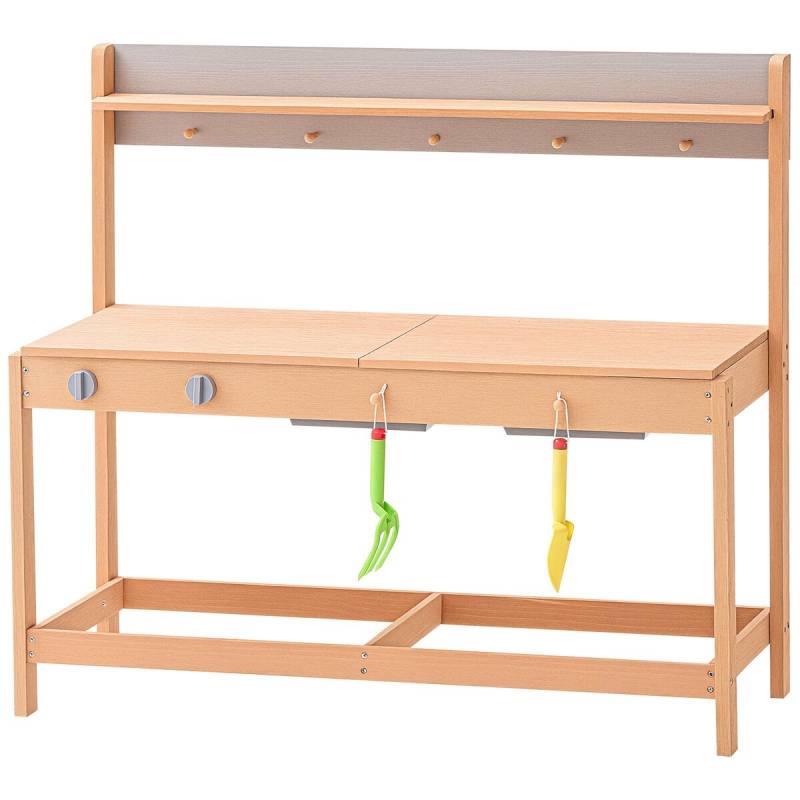 Vaikų lauko medinė virtuvėlė0