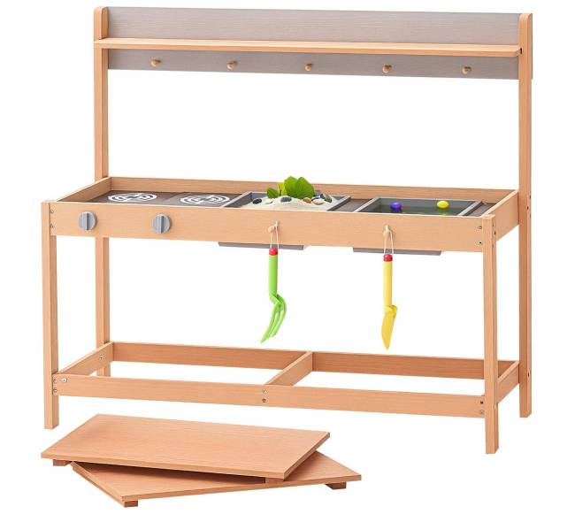 Vaikų lauko medinė virtuvėlė10