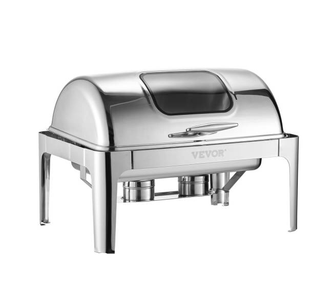 Stačiakampis chafing indas 9 l su pusės talpos indeliais0