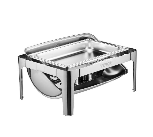 Stačiakampis chafing indas 9 l su pusės talpos indeliais10