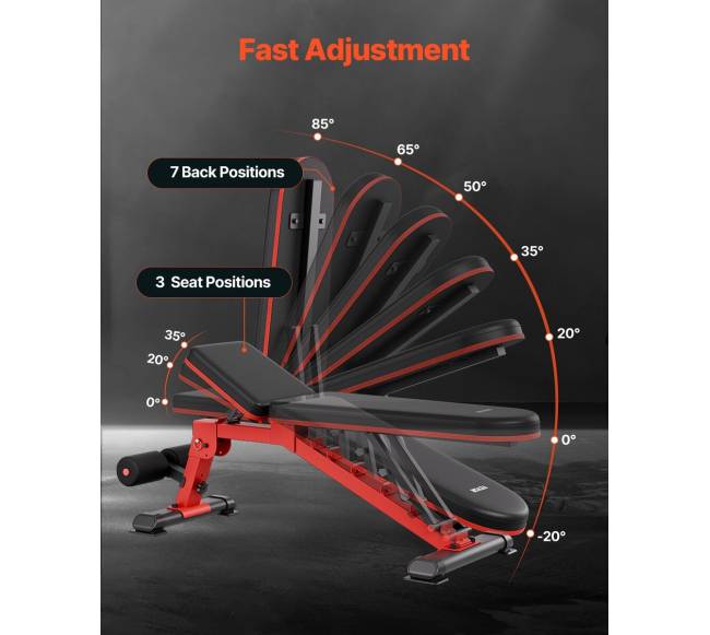 Reguliuojamas sulankstomas suoliukas treniruotėms3
