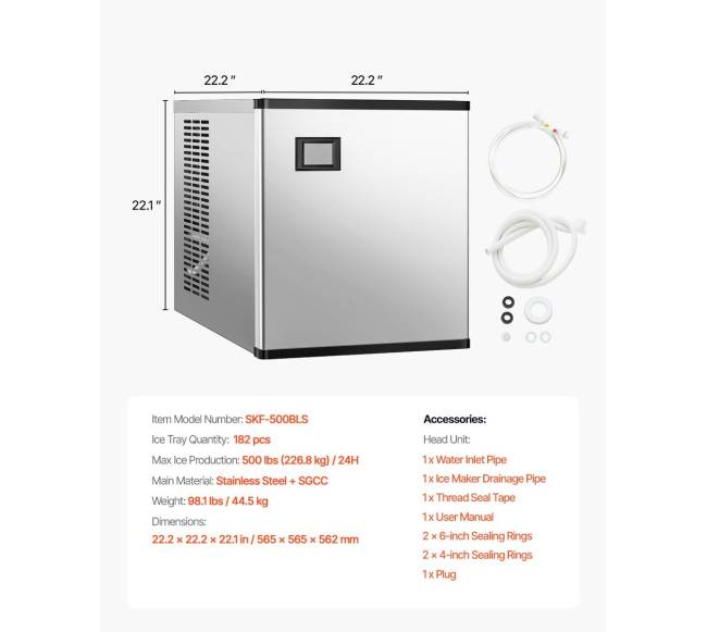 Pramoninė ledo mašina, valymas savaime6