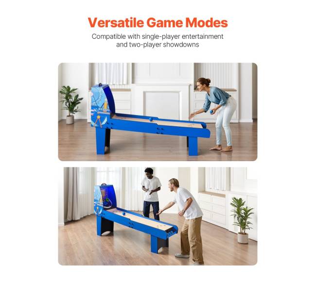 2,4 m ilgio ritinio ir taškų arcade stalas4