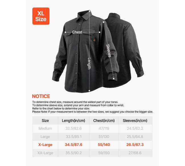 Liepsnai atspari suvirinimo striukė XL6