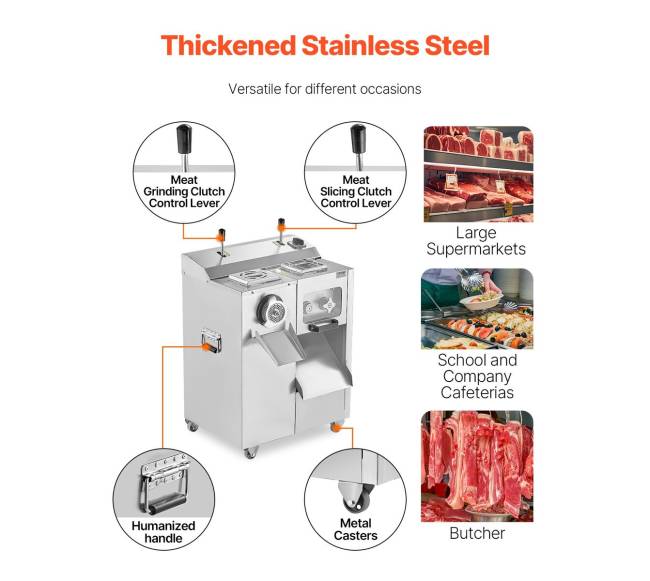 Elektrinė mėsmalė su pjaustytuvu ir dešrelių įdarytuvo funkcija5