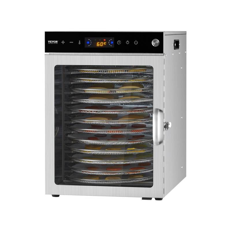 12 padėklų maisto džiovykla iš nerūdijančio plieno 800W0