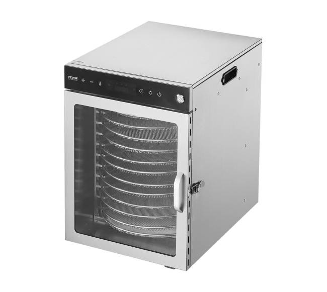 12 padėklų maisto džiovykla iš nerūdijančio plieno 800W10
