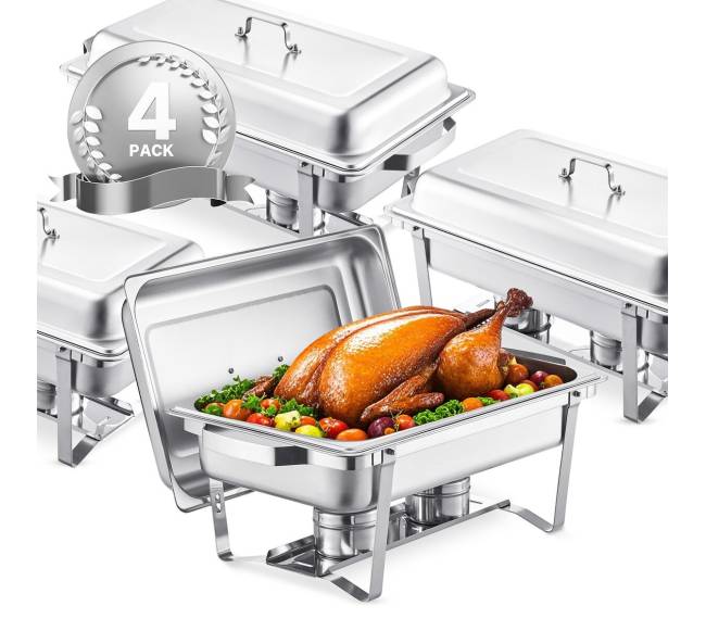 8 l 4 vnt. stačiakampis šildymo indų rinkinys0