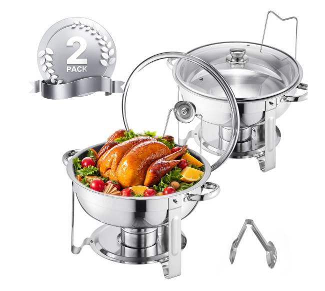 apvalus chafing dish 4,7 l dubenėlis, 2 vnt.0