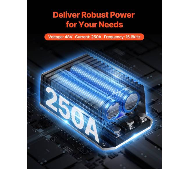 Elektrinės golfo vežimėlio valdiklis 48V 250A2