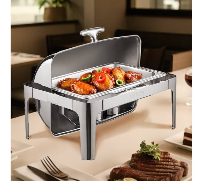 9L stačiakampė chafingo lėkštė iš nerūdijančio plieno7