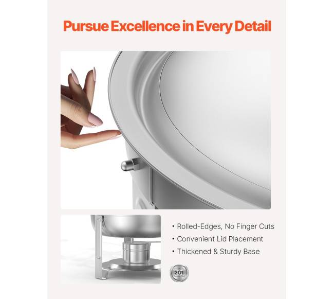 Apvalių šildytuvų rinkinys iš nerūdijančio plieno3