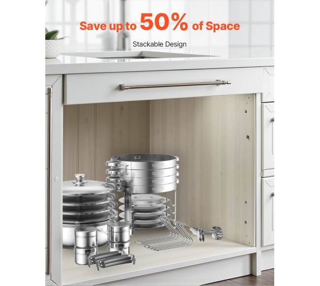 Apvalių šildytuvų rinkinys iš nerūdijančio plieno6