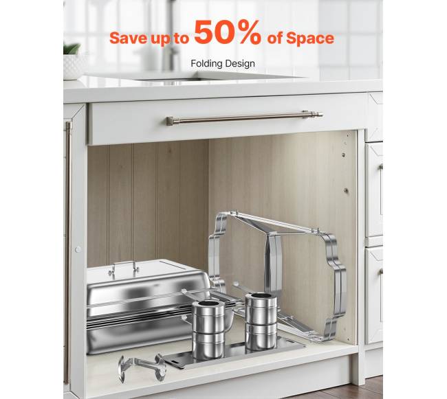 Stačiakampės nerūdijančio plieno chafing indai 8 l5