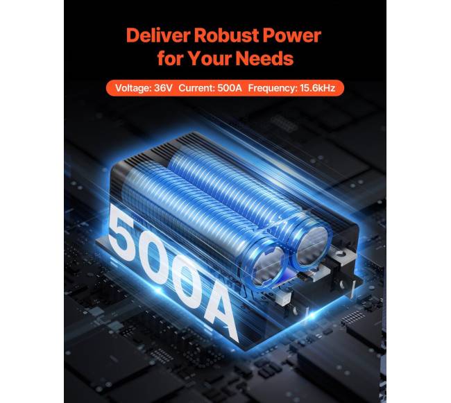 Golfinės transporto priemonės valdiklis 36V 500A2