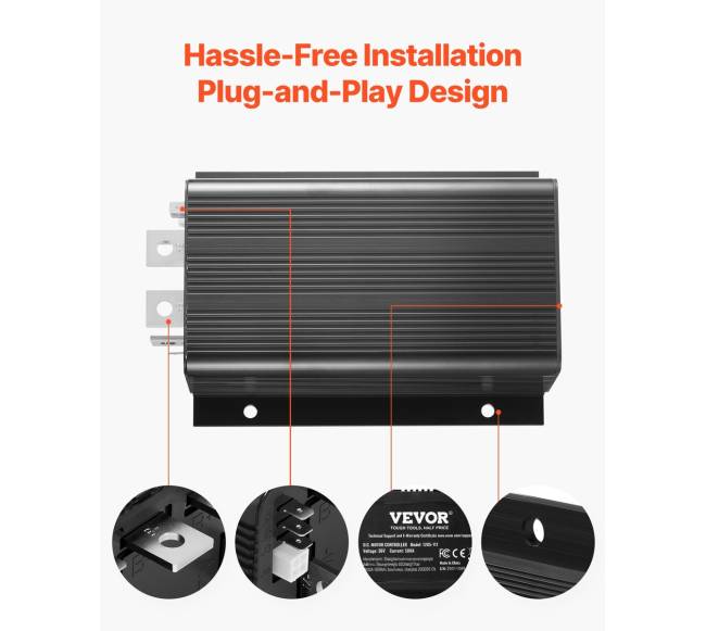 Golfinės transporto priemonės valdiklis 36V 500A5