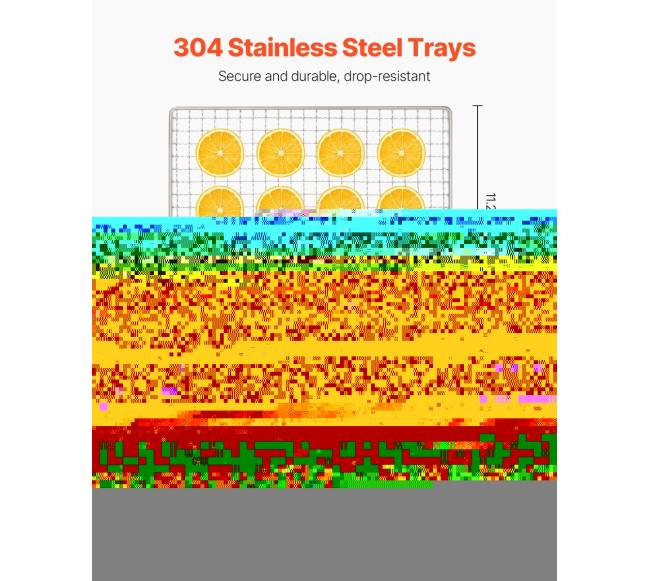 Dešimties padėklų maisto džiovinimo aparatas0